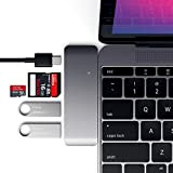 Satechi Hub Combinato USB 3.0 3 in 1 di Tipo C in Alluminio con Pass-Through USB-C - Compatibile con MacBook ...