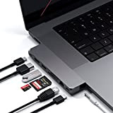 Satechi Pro Hub Max Adattatore Tipo C - USB4, USB-A Dati, USB-C Dati, Gigabit Ethernet, Porta SD/Micro SD e Jack ...