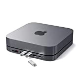 Satechi Stand Hub Tipo C Alluminio Porta Dati USB-C, Lettore Micro/SD, Jack Cuffie e USB 3.0 Compatibile Mac Mini 2020 ...