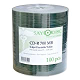 SAYO DISC CD-r Medical Grade, Inkjet Printable, 100 pz Spindle