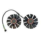 SAYTAK Nuovo 75MM 4PIN T128010SH FD7010H12S Fit for GTX 1060 GPU Fan, Fit for ASUS Strix GTX 1060 1050 Fit ...
