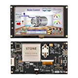 SCBRHMI 5 Pollici intelligente HMI Panel LCD TFT Color Monitor con Interfaccia RS232 / TTL/USB, Controllore e Schermo Touch Screen ...