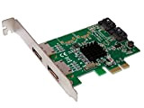 Scheda controller PCI EXPRESS (PCI-E)-4 porte SATA 3 (SATA III) - 2 Porte esterne (eSata) + 2 porte interne - ...