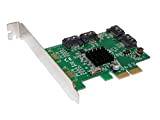 Scheda controller PCI Express (PCI-e) x2 a 4 porte SATA III - Chipset Marvell 9230 - RAID 0, RAID 1 ...