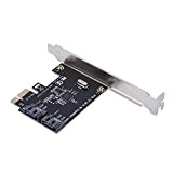 Scheda Controller PCI Express SATA 3.0, 2 Porte da PCIe a SATA III 6 GB/s, schede Adattatore di espansione SATA ...