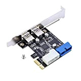 Scheda di espansione da PCI-E a USB 3.0, 5 Gbps PCI Express a 2 porte USB3.0 Scheda di espansione Con ...