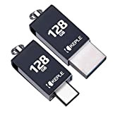 Scheda di Memoria 128GB USB C 3.0 Alta Velocità Doppia Flash Penna OTG Compatibile con HP Elite x2, Pavilion x2, Pro 608 G1 ...