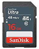Scheda di Memoria Memory Card Sandisk 16GB Ultra SDHC per Fotocamera Panasonic Lumix DMC-FT25