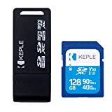 Scheda di Memoria SD 128 GB con Lettore USB Adattatore Compatibile con Canon EOS 70D 77D 6D 100D 200D M50 ...