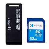Scheda di Memoria SD 32 GB con Lettore USB Adattatore Compatibile con Canon EOS 70D 77D 6D 100D 200D M50 ...
