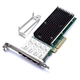 Scheda di rete NIC PCI-E da 10 Gb, per X710-DA4 con chipset Intel XL710-AM1, porta Quad SFP+, adattatore LAN Ethernet ...