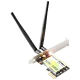 Scheda di Rete, Ziyituod AC1200A Dual Band (2.4G/5G) Wireless PCI Express Adapter Adattatore WiFi Gigabit Scheda WiFi con 2 Antenne ...