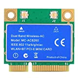 Scheda MINI PCI-E, 8260 WLAN + BT 2-in-1 MC8260 1200M Dual Band Wireless Network Card, supporto 802.11a / b/g/n/AC, per ...