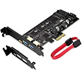 Scheda PCI Express PCI-E a USB 3.0 incl. 1 Porta USB C e 2 Porte USB A, per l'aggiunta di ...