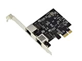 Scheda PCIe 2.5 LAN Dual Gigabit ETHERNET 10 100 1000 2500 1G 2.5G 2 porte RJ45 CHIPSET REALK RTL8125