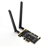 Scheda WiFi wireless, modulo WIFI M.2 NGFF a PCI-E 1X WIFI desktop adattatore WLAN Convertitore di schede di rete per ...