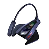 Scorpion - Microphone de jeu - Rétro-éclairage RGB en 7 couleurs - Microphone omnidirectionnel - Connecteur USB - Taille 6 ...
