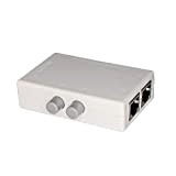 Selettore switch di rete, 2 porte splitter RJ45 splitter Selector Hub 2-in 1-out or 1-in 2-out 100 m T a vie RJ45 Ethernet rete ...