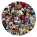 Set di 100 adesivi in vinile One Piece per bottiglie d'acqua, laptop, skateboard, notebook, per adulti, bambini e adolescenti