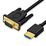 SHULIANCABLE Cavo da HDMI a VGA, Cavo adattatore HDMI a VGA Placcato in Oro, Compatibile con Computer, Desktop, Laptop, PC, ...