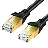 SHULIANCABLE Cavo Ethernet Cat 8, di rete CAT 8 40Gbps 2000Mhz RJ45 Cavo LAN per PC, PS4, Modem, Router, Xbox ...