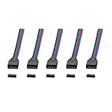 SIENOC 5X 4 Pin Cavo di Collegamento connettore rapido connettore RGB per Il 4-Pin 5050 3528 Striscia di RGB LED ...