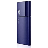 Silicon Power Blaze B05 100MB/s USB 3.0 Retractable Flash Drive, Blu Marino