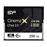 Silicon Power - Scheda di memoria CFast 2.0 da 256 GB Cinema X CFX510, fino a 540 MB/s in lettura, ...