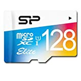Silicon Power SP128GBSTXBU1V20SP Elite Scheda Micro SD da 128 GB con Adattatore SD, UHS-1 Classe 10, Velocità di Lettura Fino ...