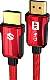 Silkland Cavo HDMI 4K 2 Metri [Edizione Limitata Rossa], Cavo HDMI 2.0 Supporto 18Gbps, ARC, HDR, 3D, 4K@60Hz, 2K@144Hz, 1080P@240Hz, ...