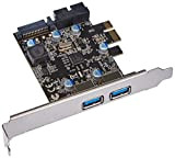 SilverStone SST-EC04-E - 2 Ports PCI-E to USB 3.0 Express Card, with 15 pin SATA Power Connector and 1 USB ...