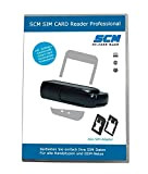 SIM Card Reader Professional SCM - SIM Card haifischtech nero - SCT3512 plus Software per cellulare traggano per trasferire dati ...