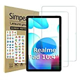 Simpeak 2 Pack Pellicola Protettiva Compatibile con Realme Pad 10,4", Vetro Temperato Protezioni Schermo HD Compatibile con Realme Pad [Anti-graffio]
