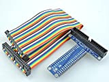 Sintron] 40 Pin GPIO Extension Board with 40 Pin Rainbow Color Ribbon Cable for Raspberry Pi 1 Models A+ And ...