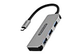 Sitecom CN-387 USB-C Hub 3 Porte | da USB-C Maschio a 3 Porte USB 3.1 - Hub in Alluminio