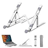 Skaaisont Supporto PC Portatile Laptop Stand 7 Livelli Regolabile Rialzo per PC Raffreddamento Pieghevole Porta PC Alluminio per MacBook Air/Dell/HP/Lenovo ...