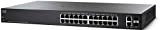 Smart Switch Cisco SF220-24 con 24 porte Fast Ethernet più 2 porte Gigabit Ethernet (GbE), protezione limitata a vita (SF220-24-K9-EU)