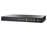 Smart switch Cisco SG220-26 con 24 porte Gigabit Ethernet (GbE) più 2 porte Gigabit Ethernet combinate mini-GBIC SFP, protezione limitata ...