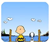 Snoopy And Charlie Brown Mousepad Personalized Custom Mouse Pad Oblong Shaped In 9.84"X7.87" Gaming Mouse Pad/Mat