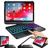 Snugg Custodia per tastiera per iPad Mini 6 (2021-6a generazione), touchpad retroilluminato wireless Bluetooth iPad Mini custodia per tastiera 2021 ...