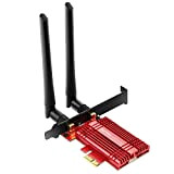 SNZIYAG AX3000 WiFi 6E PCIe Scheda WiFi per PC da gioco Bluetooth 5.2 Tri-Band (2.4/5/6Ghz) Adattatore WLAN wireless con MU-MIMO,scheda ...