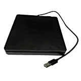SODIAL Masterizzatore esterno USB 2.0 Slim 8X DVDRW DVD CD RW ROM per PC Laptop Desktop Mount Portatile Nero
