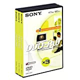 Sony DVD-RW Enregistrable Réinscriptible e velocità, 16 x, confezione da 3 pezzi, 4,7 GB, modello con CPRM/3DMW120AVD BV