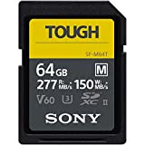 Sony SFM64T - Scheda di memoria digitale SDHC da 64 GB, specifica UHS-II U3 V60, lettura 277 MB/s in scrittura ...