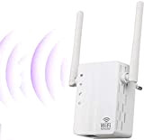 SOOTEWAY Ripetitore WiFi 300Mbps WiFi Extender Wireless velocità Single Band 2.4GHz Wmplificatore Segnale Wi-Fi Porta LAN, 2 Antenne, Pulsante WPS, ...