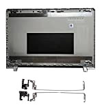 Sostituzione per Lenovo Ideapad 110-15 110-15ISK 110-15IKB Series LCD posteriore Cover superiore/LCD frontale/cerniere LCD (argento A+H)