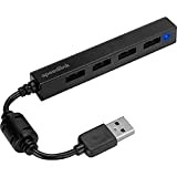 Speedlink Snappy Slim USB Hub, 4 Porte, USB 2.0, Passivo, Nero