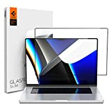 Spigen Vetro Temperato compatibile con MacBook Pro 14 pollici 2021, Copertura Totale, Anti-graffio, Cristallino, 9H Protezione Schermo
