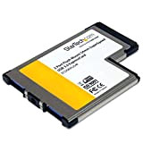 StarTech.com Adatattore Scheda Expresscard Superspeed USB 3.0 da 54 Mm a Scomparsa a 2 Porte con Supporto Uasp
