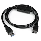 StarTech.com Cavo Adattatore USB 3.0 a eSATA da 90cm per HDD / SSD / ODD - Cavo convertitore USB 3.0 ...